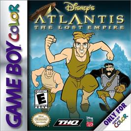 Box cover for Atlantis: The Lost Empire on the Nintendo Game Boy Color.