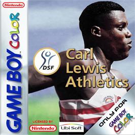 Box cover for Carl Lewis Athletics 2000 on the Nintendo Game Boy Color.