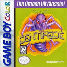 Box cover for Centipede on the Nintendo Game Boy Color.