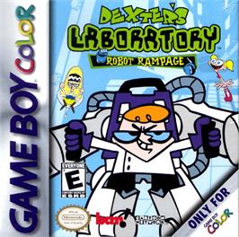 Box cover for Dexter's Laboratory: Robot Rampage on the Nintendo Game Boy Color.
