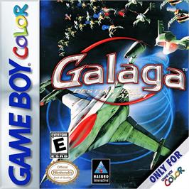 Box cover for Galaga - Destination Earth on the Nintendo Game Boy Color.