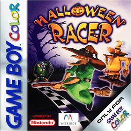 Box cover for Halloween Racer on the Nintendo Game Boy Color.