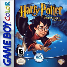 Box cover for Harry Potter And The Sorcerer's Stone on the Nintendo Game Boy Color.