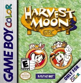 Box cover for Harvest Moon 3 GBC on the Nintendo Game Boy Color.