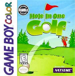 Box cover for Hole in One Golf on the Nintendo Game Boy Color.