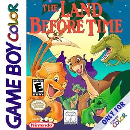 Box cover for Land Before Time on the Nintendo Game Boy Color.