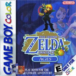 Box cover for Legend Of Zelda - Oracle Of Ages, The on the Nintendo Game Boy Color.