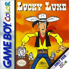 Box cover for Lucky Luke on the Nintendo Game Boy Color.