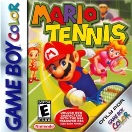 Box cover for Mario Tennis on the Nintendo Game Boy Color.
