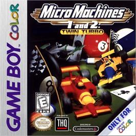 Box cover for Micro Machines 1 and 2: Twin Turbo on the Nintendo Game Boy Color.