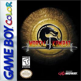 Box cover for Mortal Kombat 4 on the Nintendo Game Boy Color.