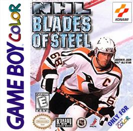 Box cover for NHL Blades of Steel on the Nintendo Game Boy Color.