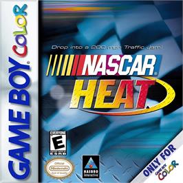 Box cover for Nascar Heat on the Nintendo Game Boy Color.