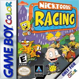 Box cover for Nicktoons Racing on the Nintendo Game Boy Color.