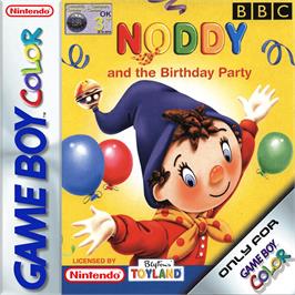 Box cover for Noddy And The Birthday Party on the Nintendo Game Boy Color.