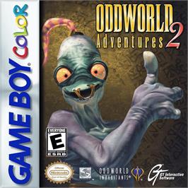 Box cover for Oddworld Adventures 2 on the Nintendo Game Boy Color.