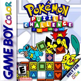 Box cover for Pokemon Puzzle Challenge on the Nintendo Game Boy Color.