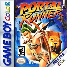Box cover for Portal Runner on the Nintendo Game Boy Color.