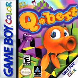 Box cover for Q-bert on the Nintendo Game Boy Color.