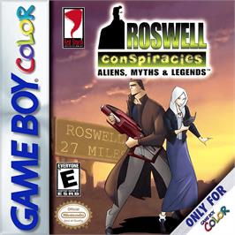 Box cover for Roswell Conspiracies - Aliens, Myths And Legends on the Nintendo Game Boy Color.