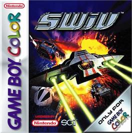 Box cover for SWiV on the Nintendo Game Boy Color.