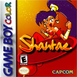 Box cover for Shantae on the Nintendo Game Boy Color.