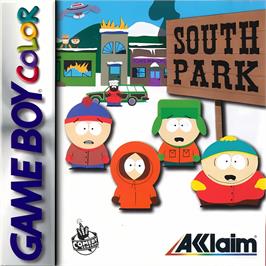 Box cover for South Park on the Nintendo Game Boy Color.