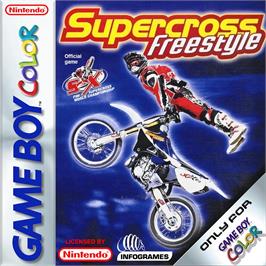 Box cover for Supercross Freestyle on the Nintendo Game Boy Color.