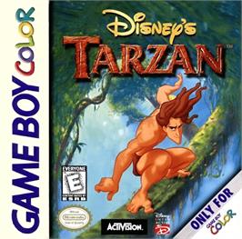 Box cover for Tarzan on the Nintendo Game Boy Color.