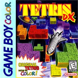Box cover for Tetris DX on the Nintendo Game Boy Color.
