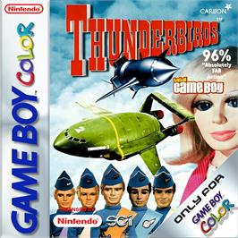 Box cover for Thunderbirds on the Nintendo Game Boy Color.