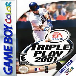 Box cover for Triple Play 2001 on the Nintendo Game Boy Color.