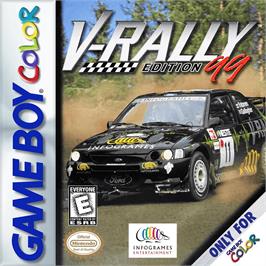 Box cover for V-rally Championship Edition on the Nintendo Game Boy Color.