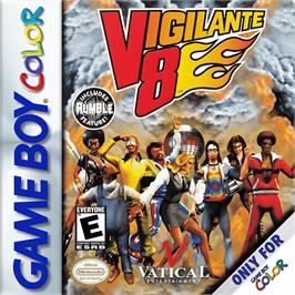 Box cover for Vigilante 8 on the Nintendo Game Boy Color.