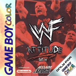 Box cover for WWF Attitude on the Nintendo Game Boy Color.