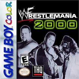 Box cover for WWF WrestleMania 2000 on the Nintendo Game Boy Color.