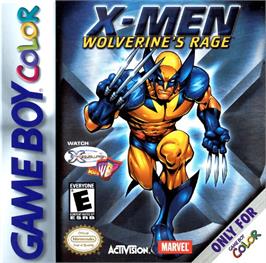 Box cover for X-Men: Wolverine's Rage on the Nintendo Game Boy Color.