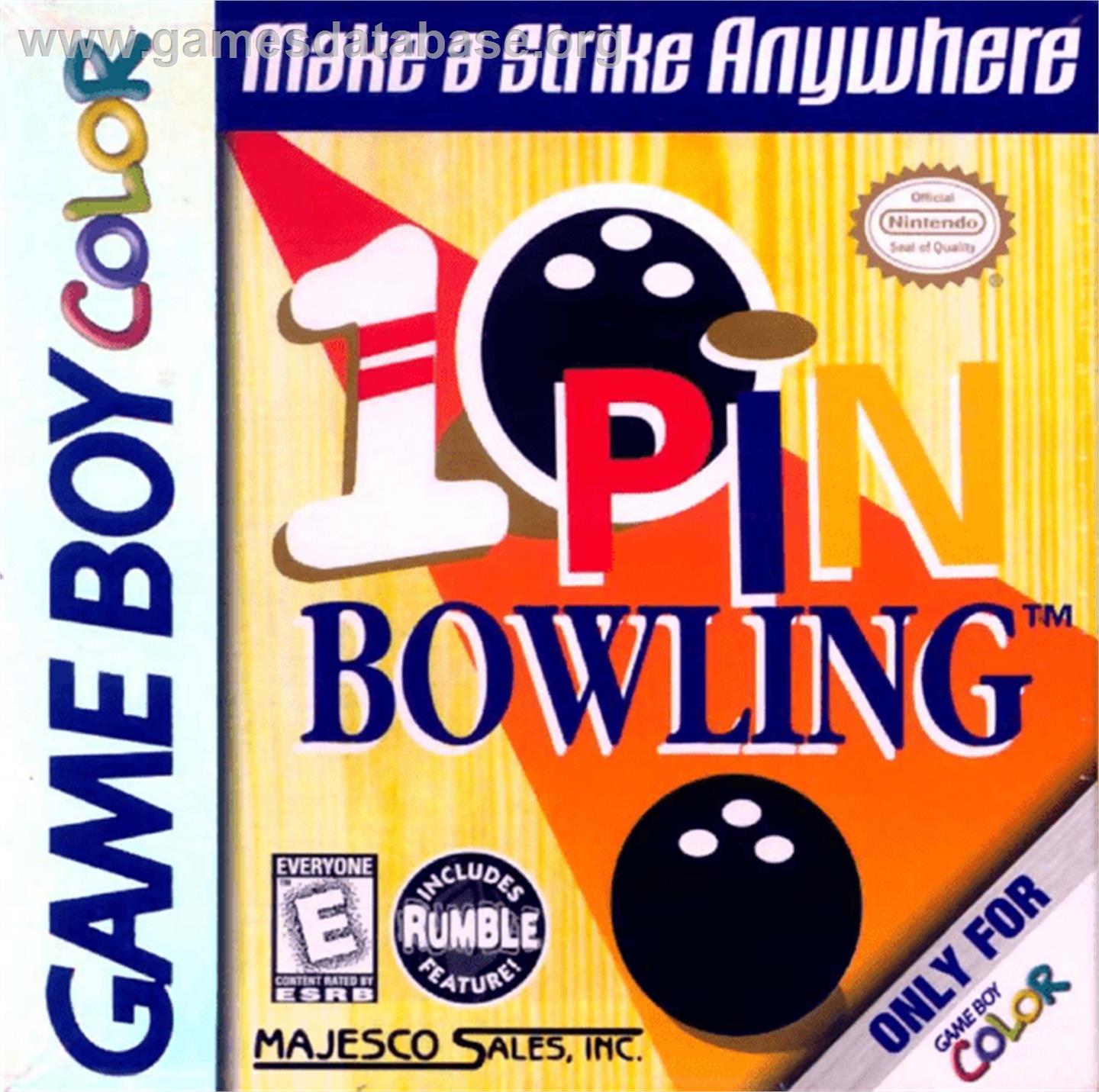 10-Pin Bowling - Nintendo Game Boy Color - Artwork - Box