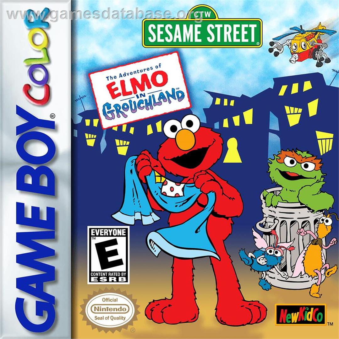 Adventures Of Elmo In Grouchland, The - Nintendo Game Boy Color - Artwork - Box