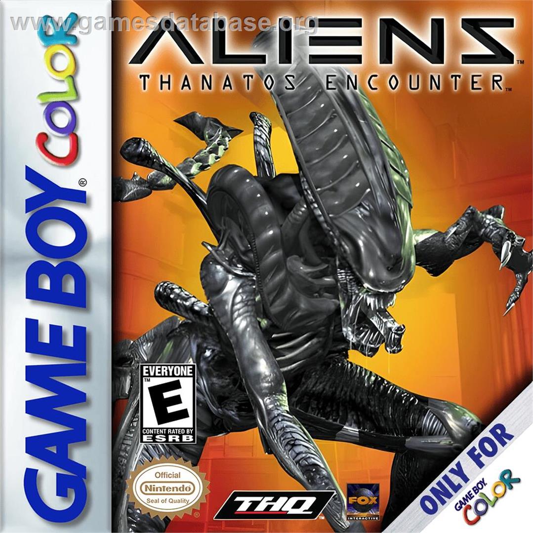 Aliens - Thanatos Encounter - Nintendo Game Boy Color - Artwork - Box