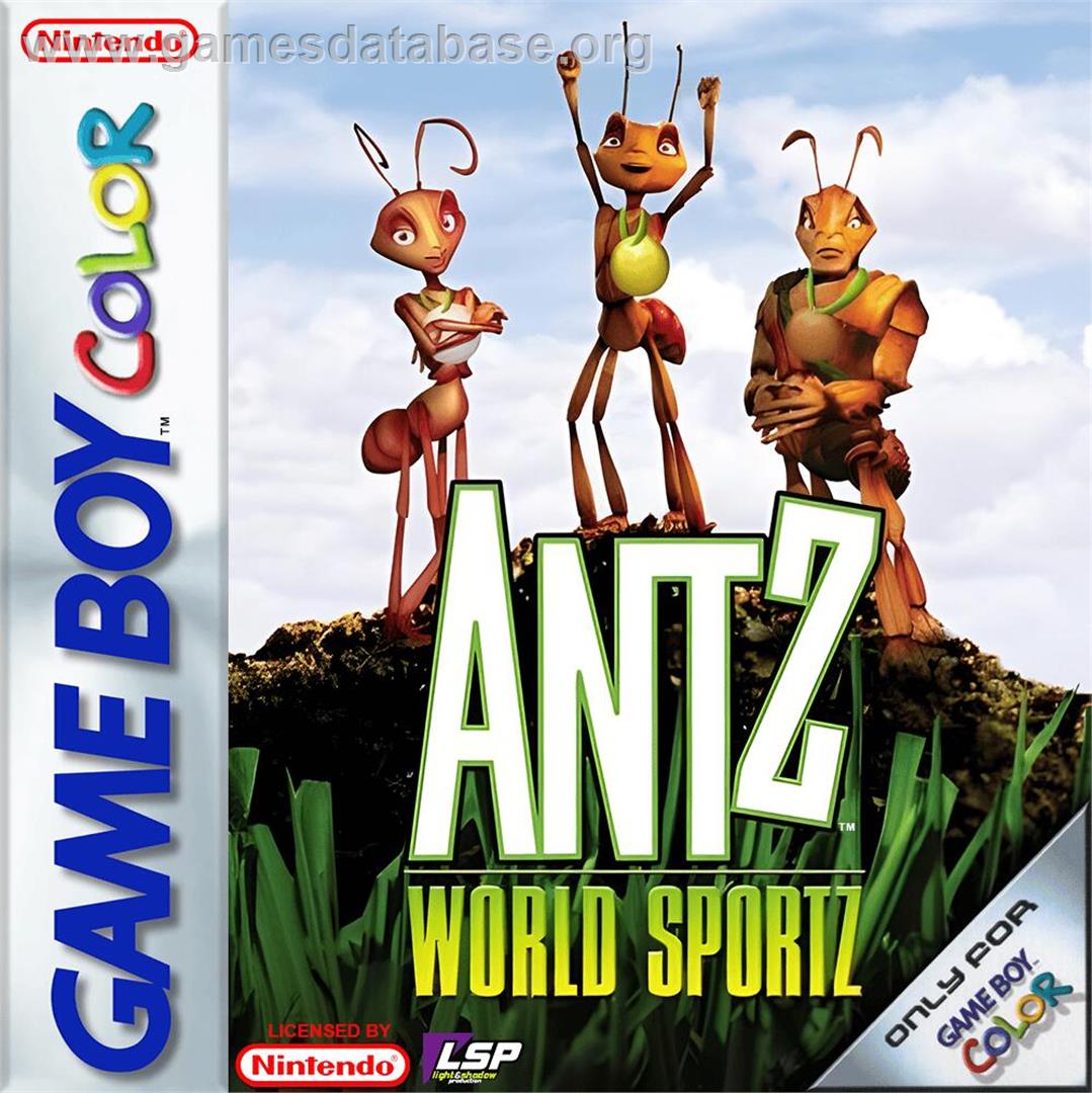 Antz World Sportz - Nintendo Game Boy Color - Artwork - Box