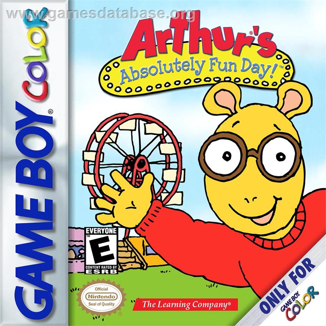 Arthur's Absolutely Fun Day! - Nintendo Game Boy Color - Artwork - Box