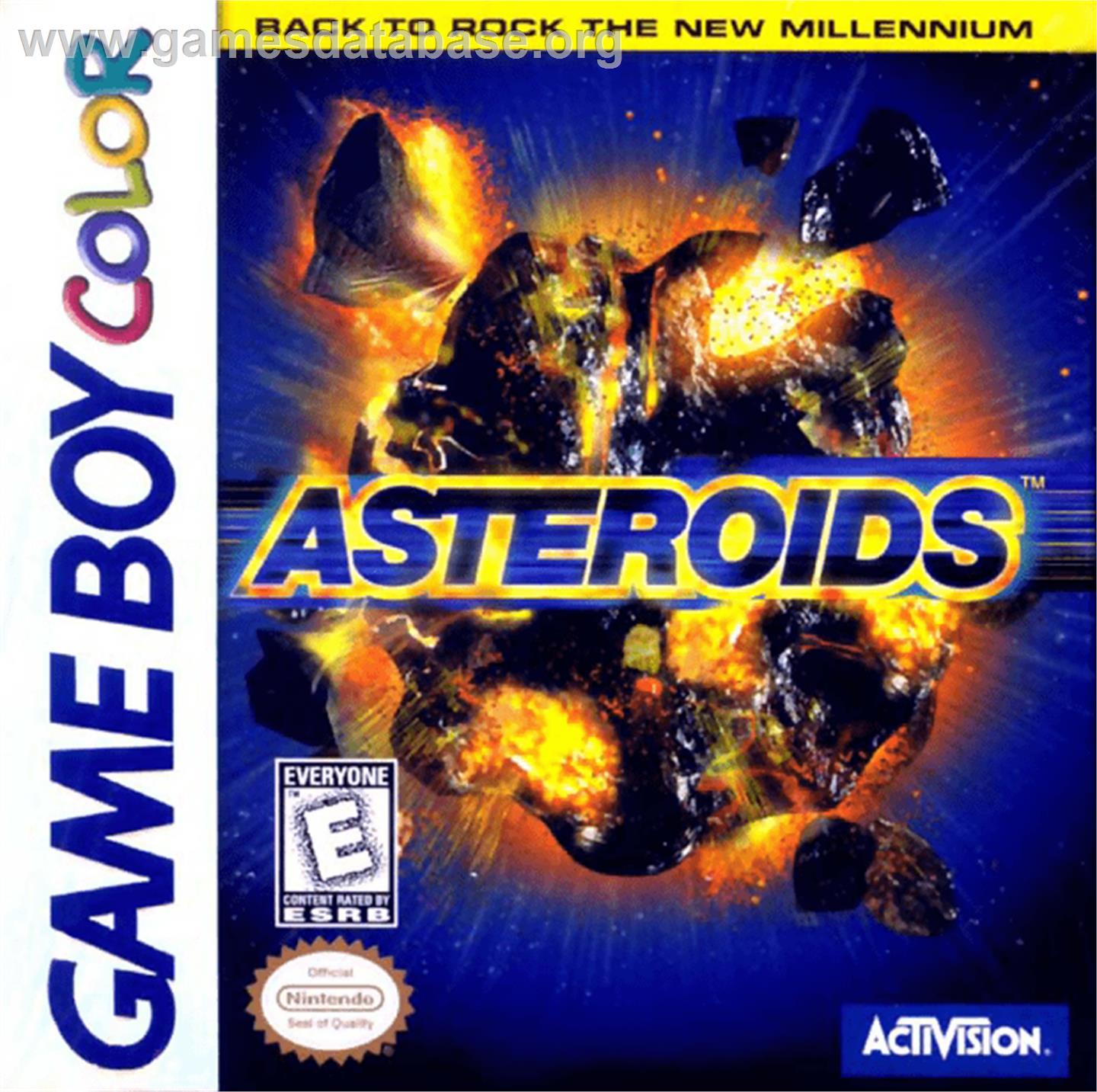 Asteroids - Nintendo Game Boy Color - Artwork - Box