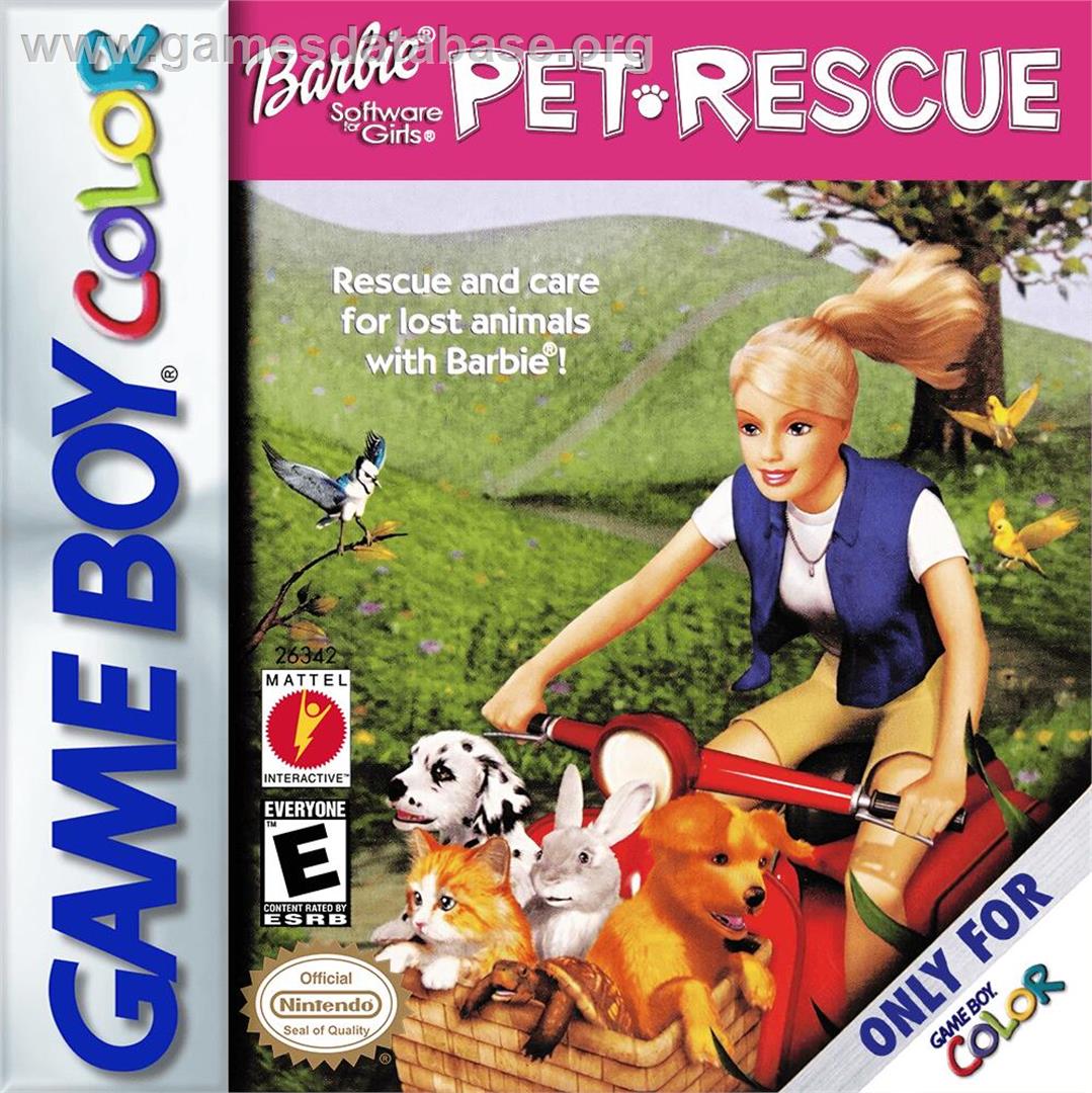 Barbie - Pet Rescue - Nintendo Game Boy Color - Artwork - Box