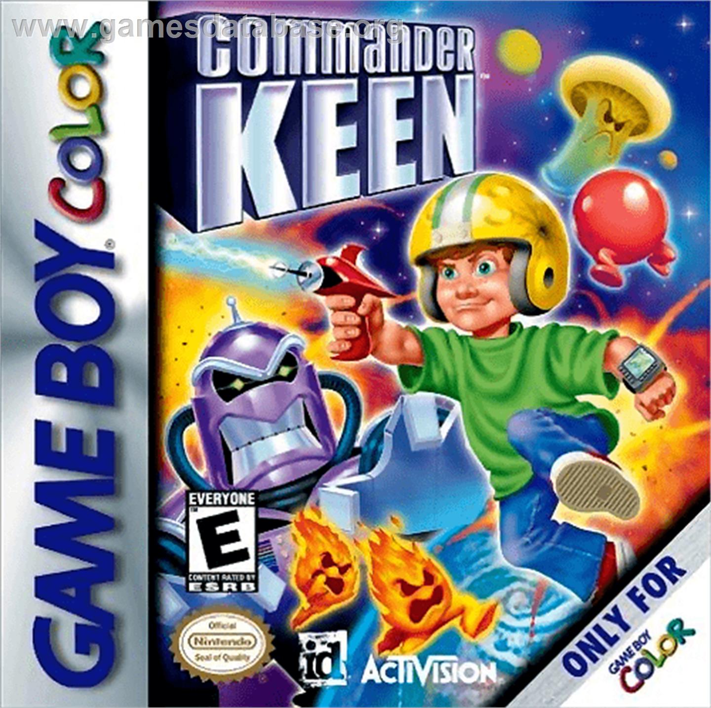 Commander Keen - Nintendo Game Boy Color - Artwork - Box