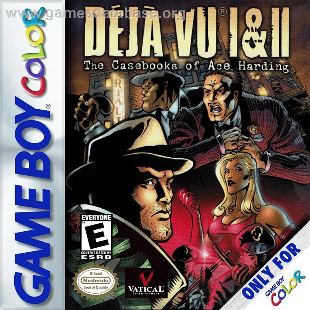 Deja Vu 1 And 2 - The Casebooks Of Ace Harding - Nintendo Game Boy Color - Artwork - Box