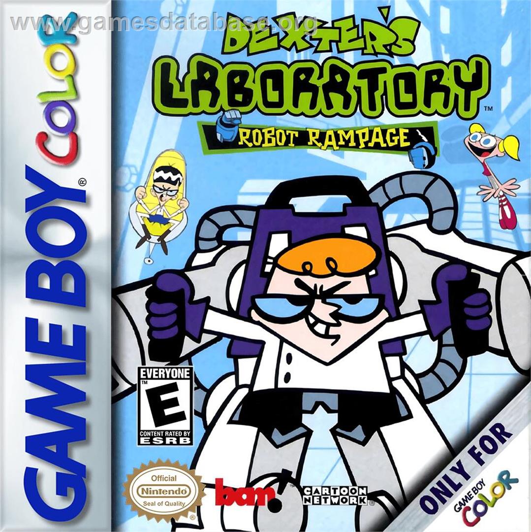Dexter's Laboratory - Robot Rampage - Nintendo Game Boy Color - Artwork - Box