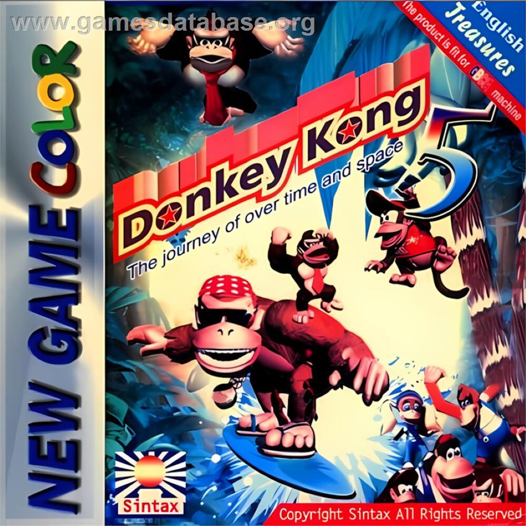 Donkey Kong 5 - The Journey of Over Time and Space - Nintendo Game Boy Color - Artwork - Box