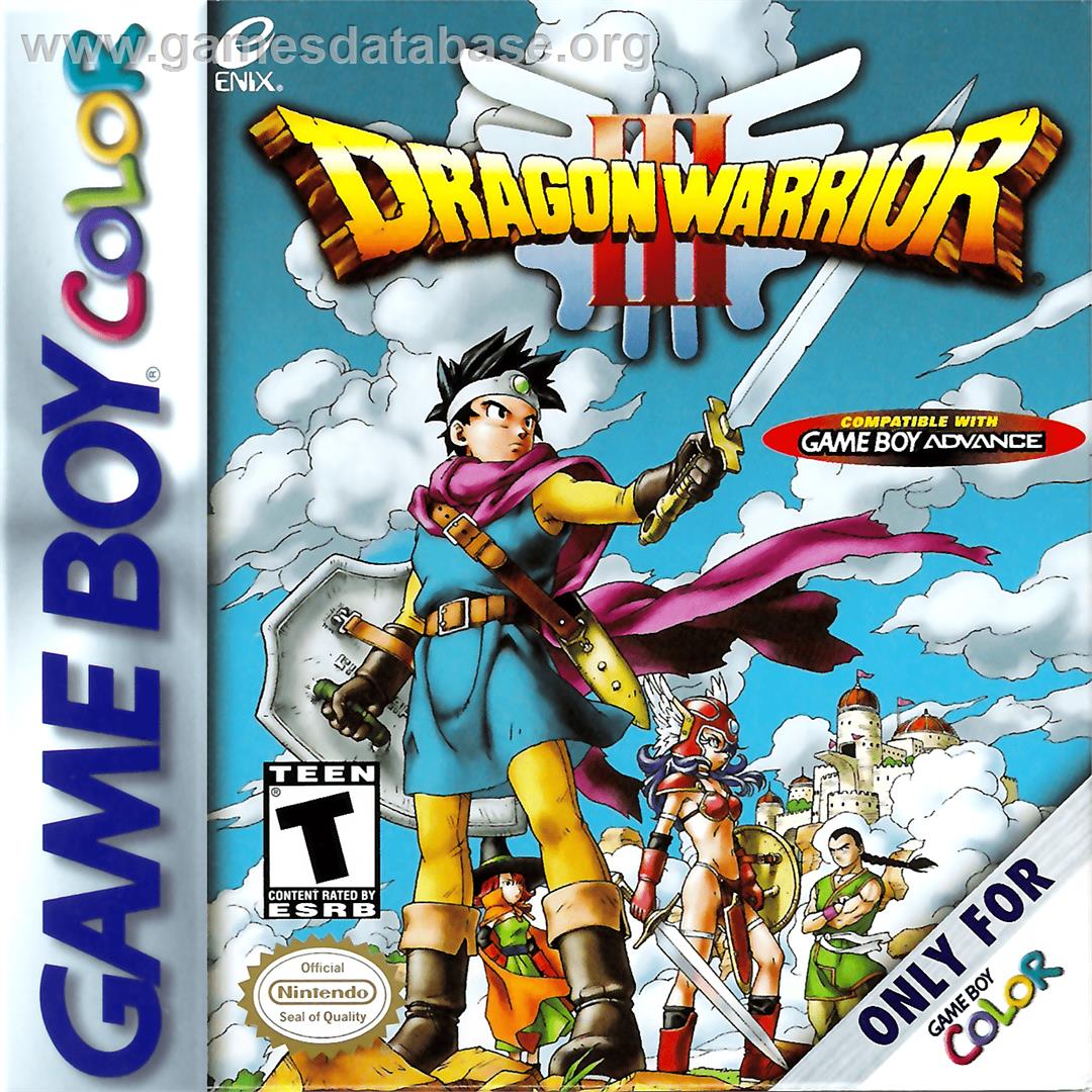 Dragon Warrior 3 - Nintendo Game Boy Color - Artwork - Box