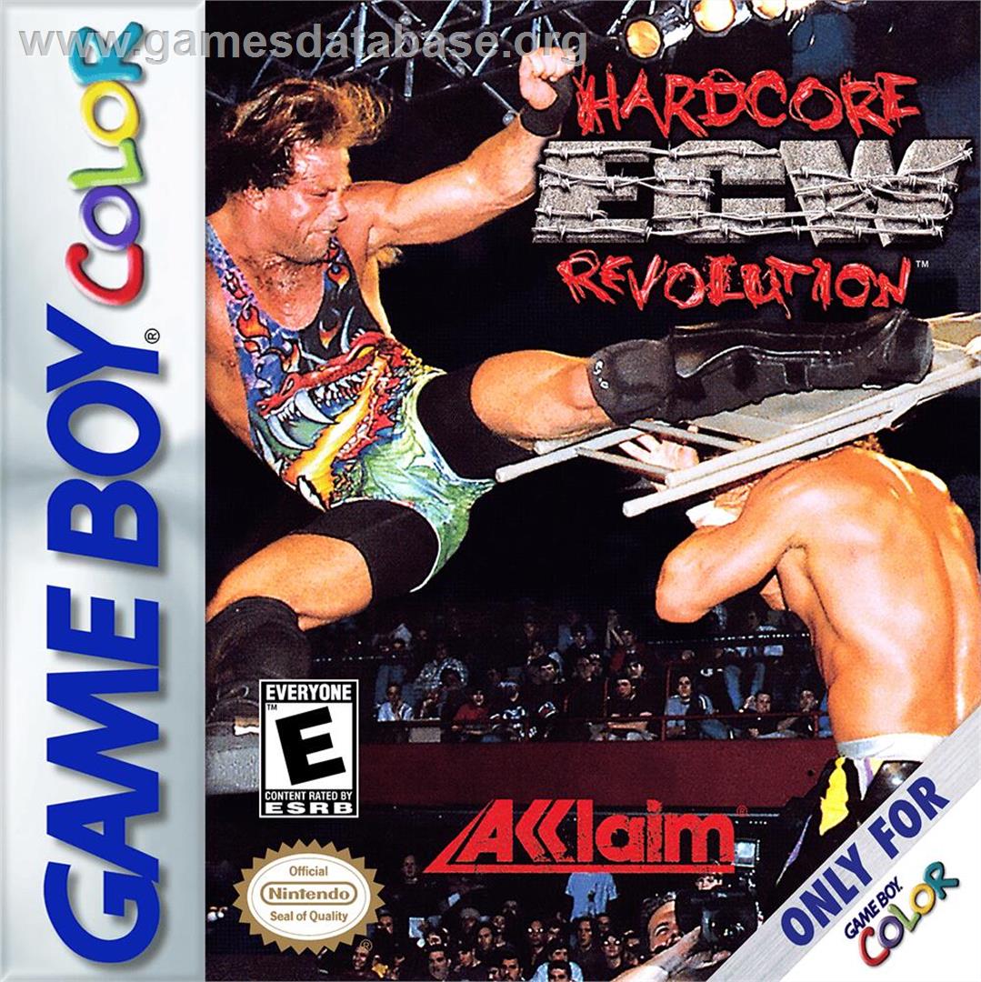 Ecw Hardcore Revolution - Nintendo Game Boy Color - Artwork - Box